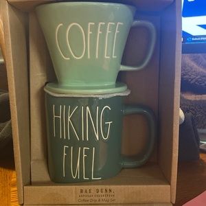 Rae dunn coffee drip mug set